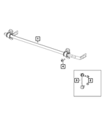 68303071AA - Rear Suspension: Rear Suspension Stabilizer Bar for Mopar Image