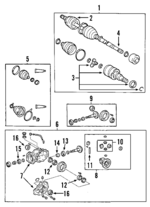 4111021051 - Universals &amp; Rear Axle: Carrier for Toyota: Matrix Image