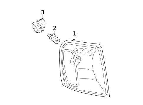 Park & Side Marker Lamps for 2002 Ford Explorer Sport #0