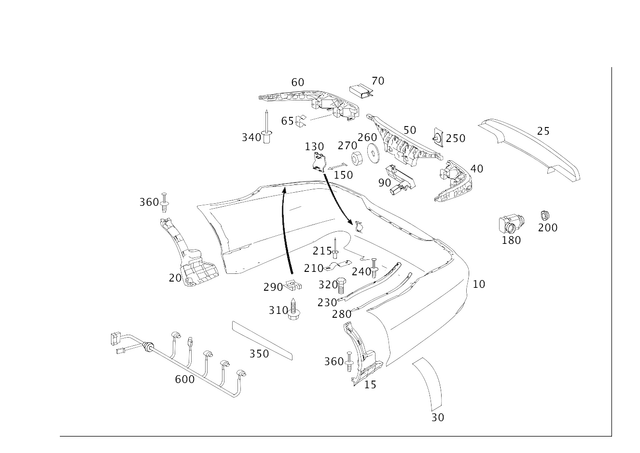 2198800940 - Attachment Parts: Trim for Mercedes-Benz: CLS550 Image image