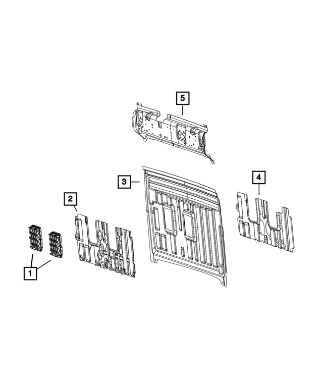 « 68276521AC – Body Sheet Metal Except Doors : Panneau De Caisse Amortisseur pour Mopar Image »