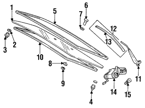 Glass - Lift Gate for 1989 Subaru Justy #0