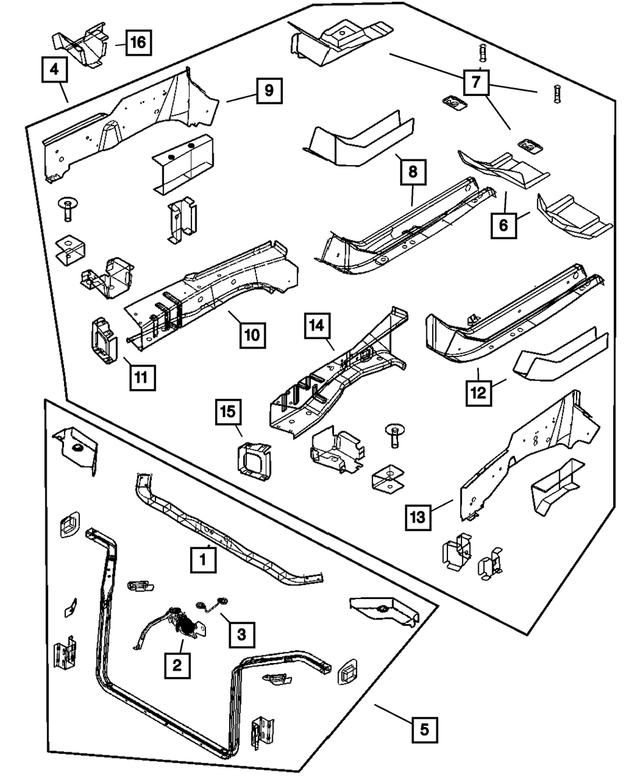 5103397AC - : Radiator Crossmember for Mopar Image