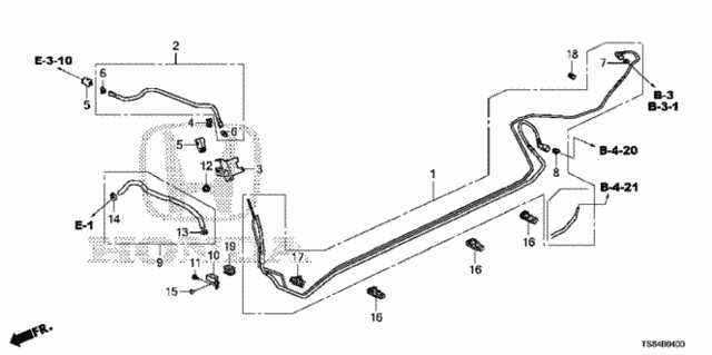 Fuel Pipe (1.8L) for 2012 Honda Civic #0