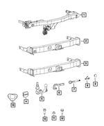 68255632AA - : Trailer Hitch for Mopar Image