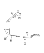 5GR41ZJ3AE - Interior Trim: Scuff Panel, Left for Mopar Image