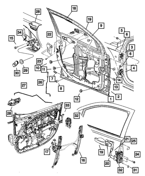 Front Door for 2007 Dodge Caliber #0