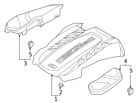 Engine Appearance Cover for 2021 BMW X5 #0