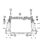 68256111AA - Cooling: Radiator Bracket for Mopar Image