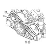 4792071AC - : A/C Belt for Chrysler: Concorde | Dodge: Intrepid Image