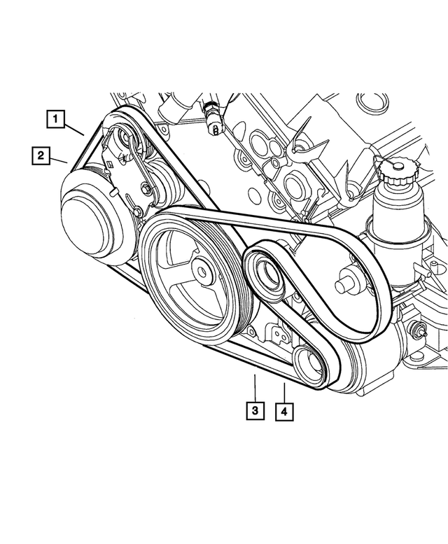 4792071AC - : A/c Belt for Mopar Image