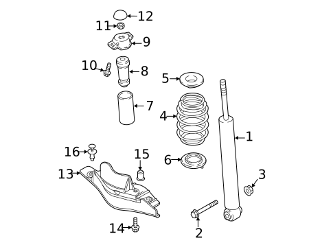 Shocks & Components for 2012 Volkswagen Jetta #6