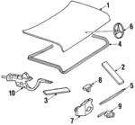 1267501975 - Body: Lid for Mercedes-Benz Image