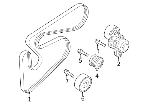 Belts & Pulleys for 2021 Mitsubishi Outlander Sport #0