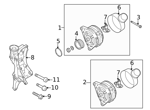 Alternator for 2011 Audi A5 Quattro #0