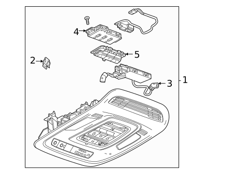 Overhead Console for 2022 Cadillac CT5 #0