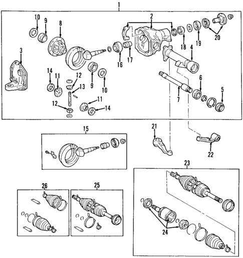 Differential for 1998 Lexus LX470 #0
