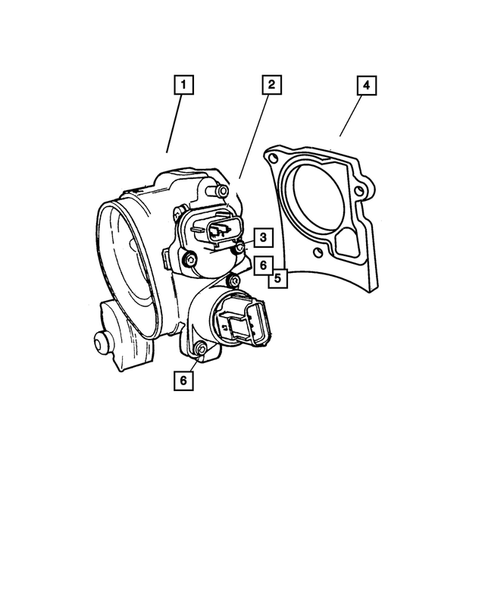 Throttle Body for 2004 Dodge Intrepid #1