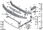 51117342439 - Vehicle Trim: Mount, Bumper, Front, Top for BMW Image
