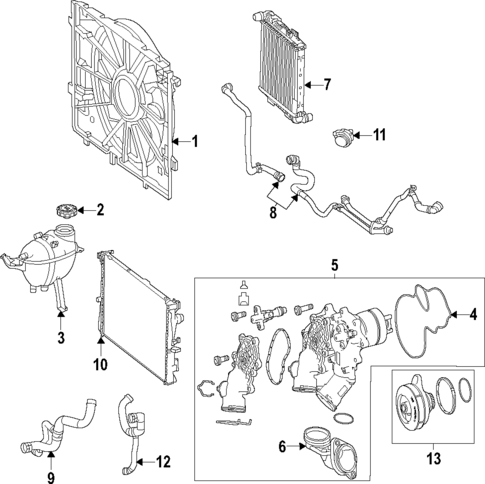 Water Pump for 2022 Mercedes-Benz GLS 63 AMG&reg; #2