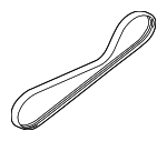 MN187015 - Cooling System: Power Steering Belt for Mitsubishi Image