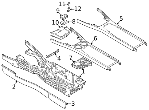 Center Console for 2003 BMW 745Li #0