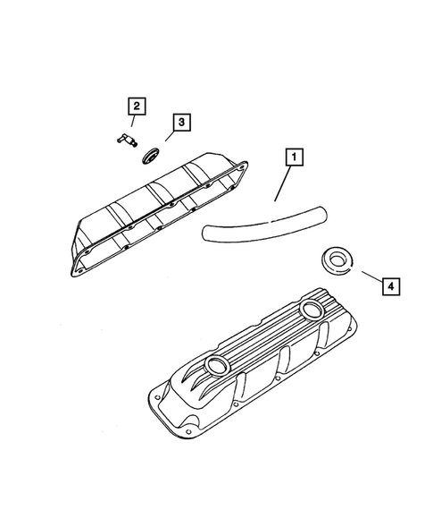 Crankcase Ventilation for 2002 Dodge Ram 1500 #0