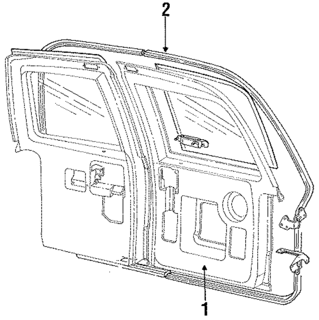 F19Z1140010B - Body: Door Shell for Ford: Aerostar Image