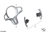 32309882894 - Retrofitting / Conversion / Accessories: Decor Trim Cover, Steering Wheel for BMW Image