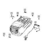 68467945AA - Electrical: Power Outlet Cap for Ram: 1500, 2500, 3500 Image