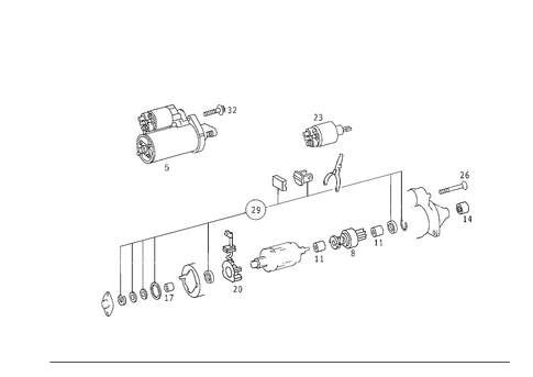 Starter for 2002 Mercedes-Benz ML55 AMG #0