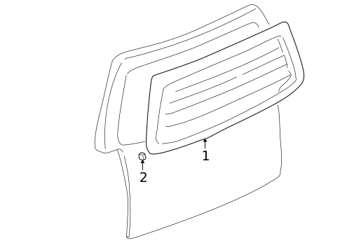 Glass - Lift Gate for 2006 Saturn Relay #0