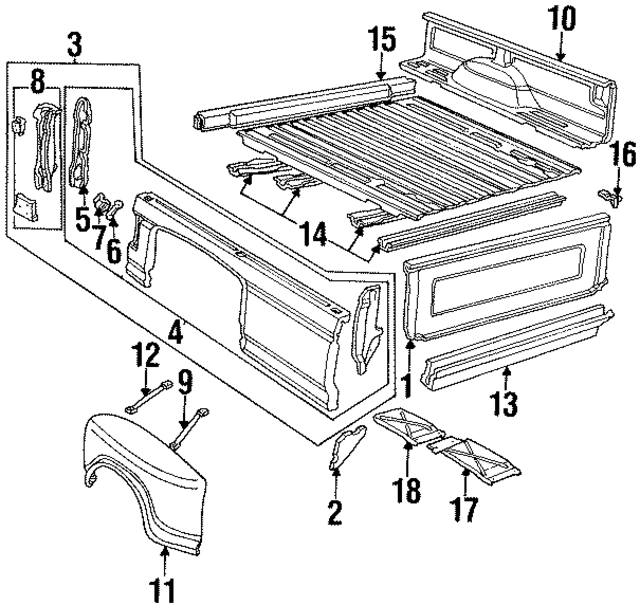 EOTZ99002K94A - Body: Reinforcement for Ford: F-350, F-Super Duty Image