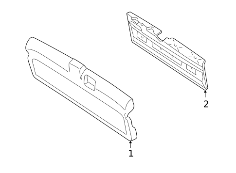 Interior Trim - Tail Gate for 2000 Oldsmobile Bravada #0