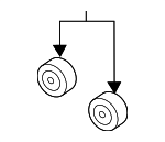 554953M000 - : 2014-2020 Hyundai - Rear Insulator for Genesis: G80 | Hyundai: Equus, Genesis Image