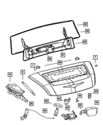 5161797AA - Body Sheet Metal Except Doors: Motorized Spoiler Drive Motor for Chrysler: Crossfire Image