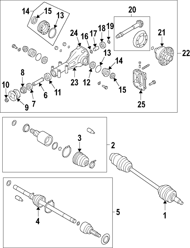 806225260 - : Differential Pinion Bearing for Subaru: Ascent, B9 Tribeca, Baja, Crosstrek, Forester, Impreza, Legacy, Outback, Tribeca, WRX, XV Crosstrek Image