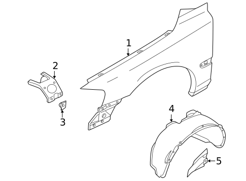 Fender & Components for 2007 Volvo XC70 #0