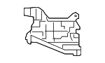 6116502021 - Body: Hinge Pillar Reinforced Bracket for Toyota Image