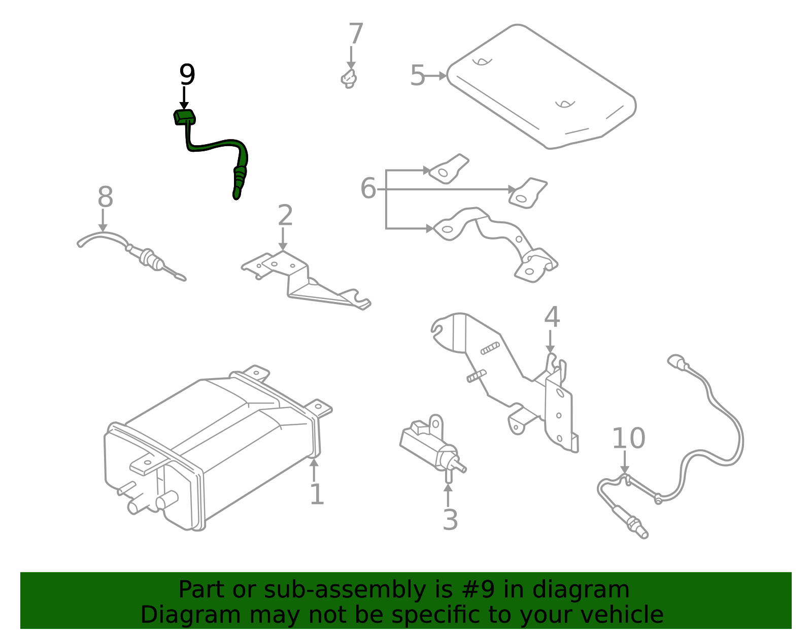 Subaru O2 Resistor Cap 22690AA501 - 2002 Subaru Impreza - Oxygen Sensor | Subaru Parts HQ