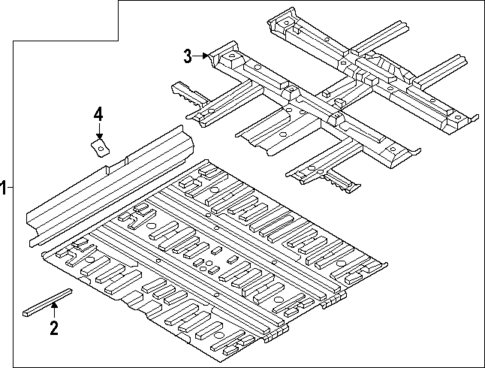 Floor & Rails for 2025 Genesis GV60 #0