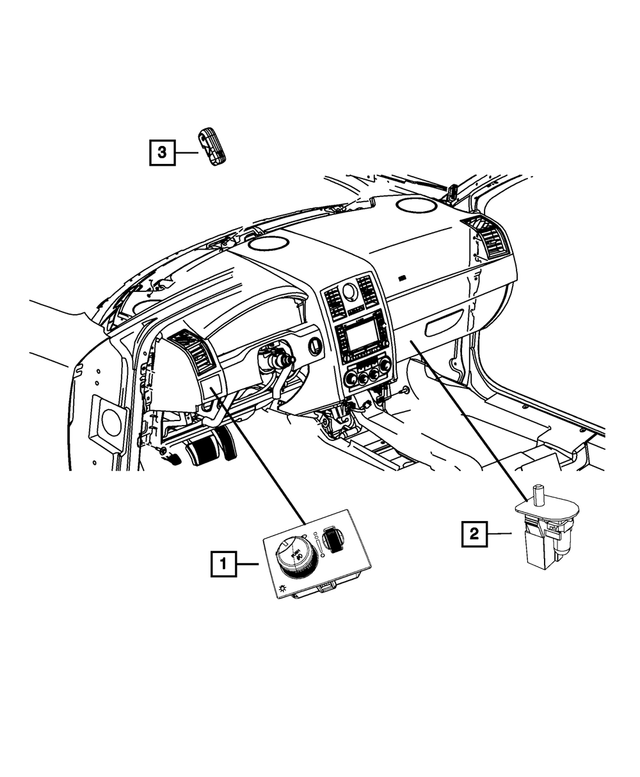 5137535AA - Electrical: Map Light Switch for Mopar Image