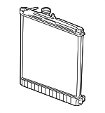 22000 - Cooling System: ACDelcoâ„¢ Radiator Assembly for Chevrolet: Colorado | GMC: Canyon | Hummer: H3, H3T Image