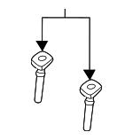 M2DZ98613K33A - Body: Headrest Guide for Ford: Bronco Image