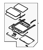 91205CA011 - : Sunroof Assembly for Nissan: Murano Image