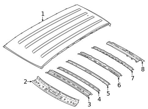 Roof & Components for 2021 Hyundai Palisade #0