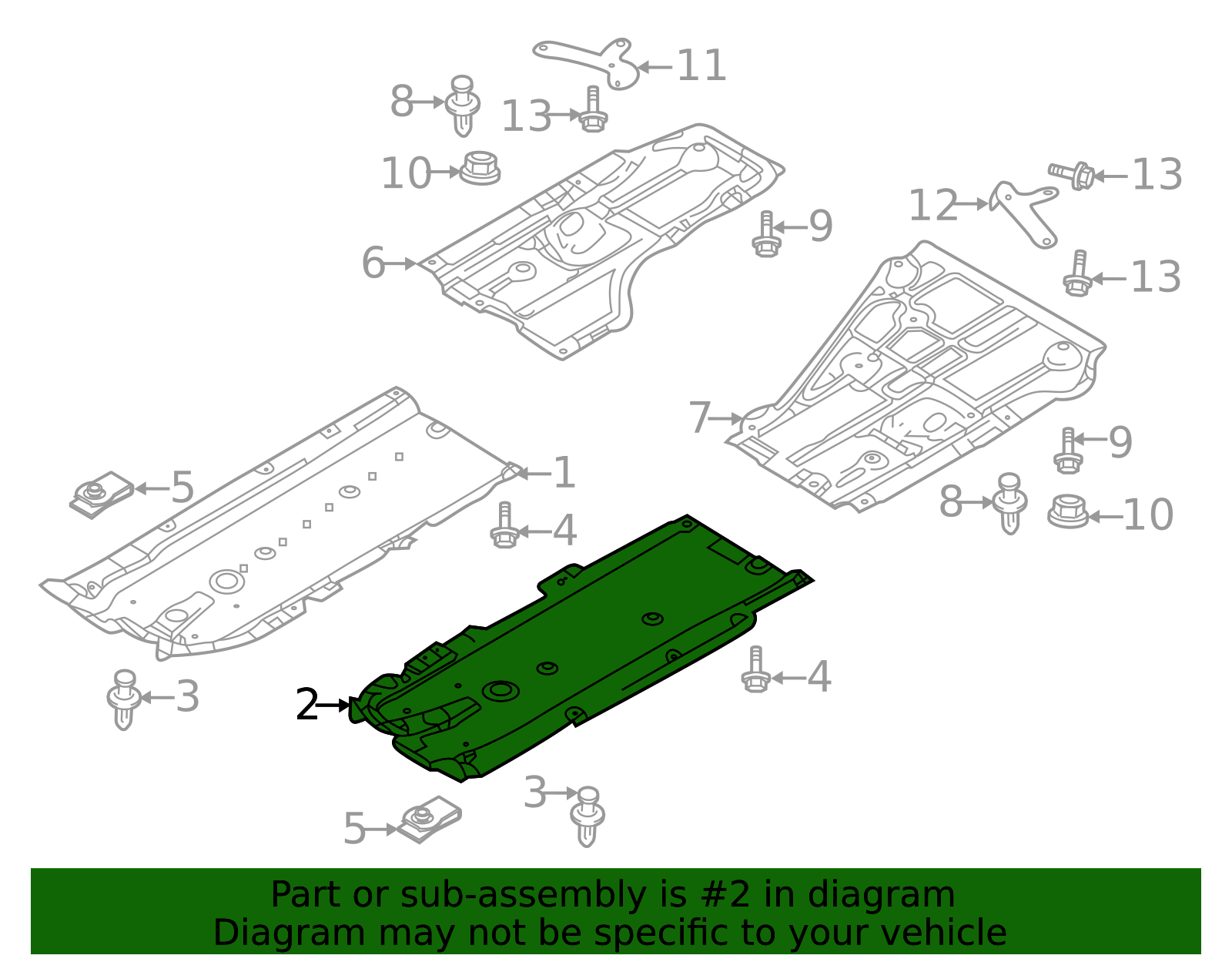 BDTS563H0 | 2019-2025 Mazda Floor Pan Splash Shield | Palladino