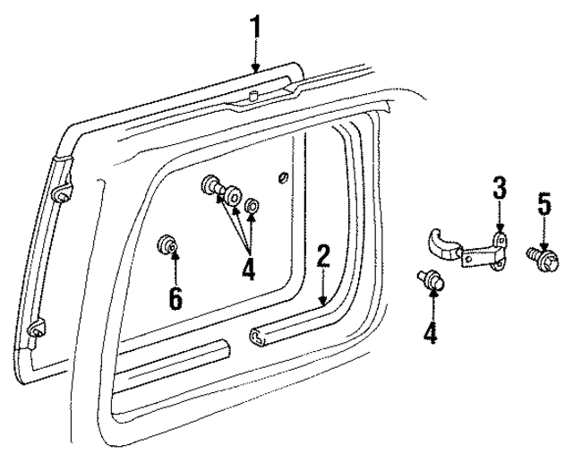 4337439 - Body: Glass Assembly for Mopar Image