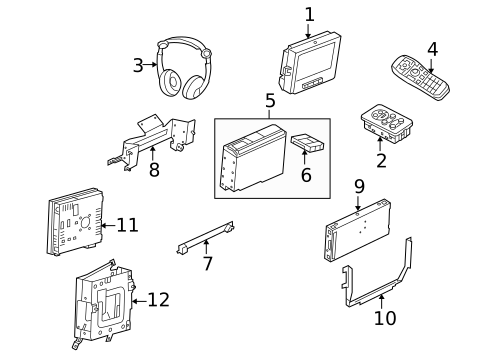 Entertainment System Components for 2013 Land Rover LR4 #0