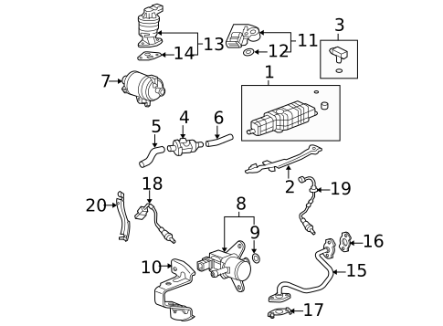 Emission Components for 2012 Honda Fit #0